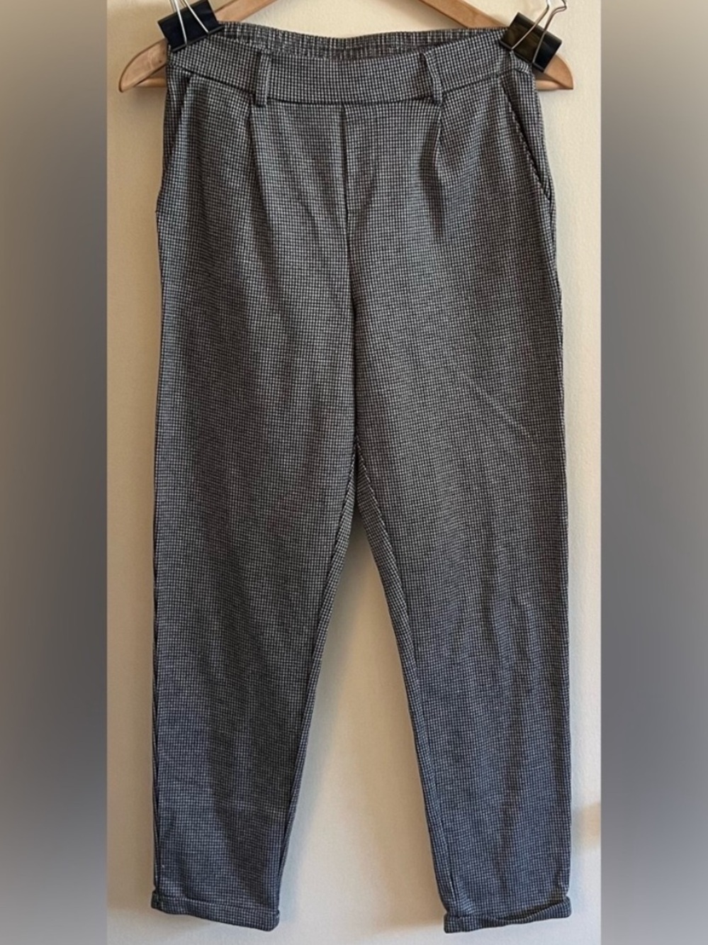 Ambiance Checkered Print Trousers Chinos
